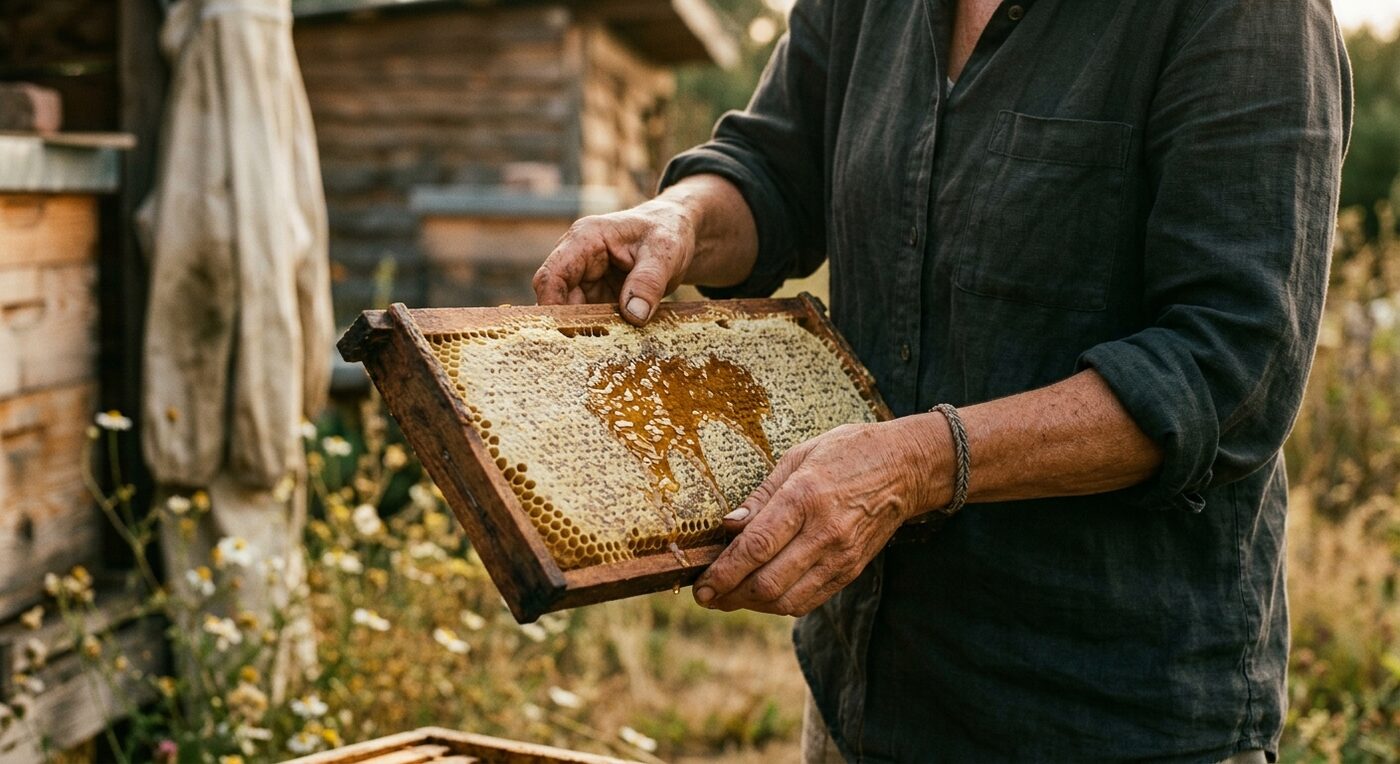 Manifesto · портрет рук пасечника